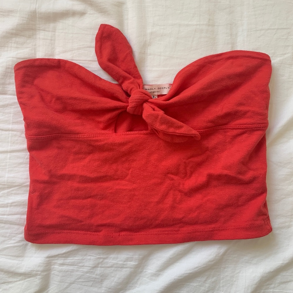 Red Urban Outfitters tube top